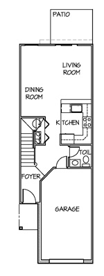 2 Bedroom Floor 1 Floor Plan